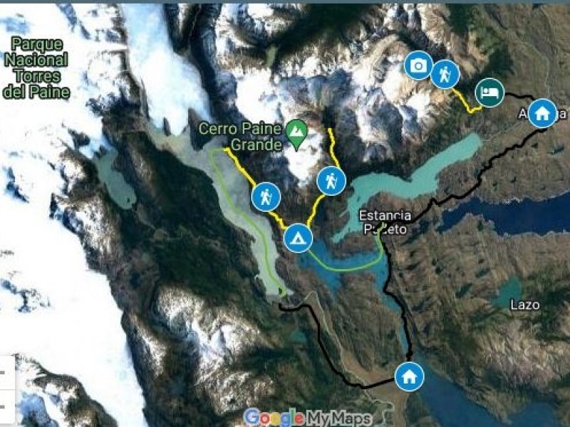 Mapa - Circuito W Curto Ecocamp