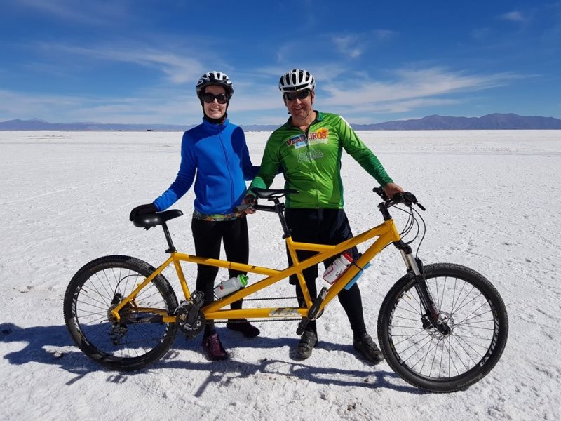 Viajar de tandem é uma delícia!