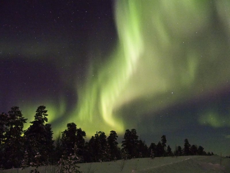 Aurora boreal em Rovaniemi