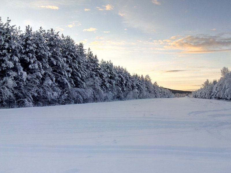 Lapônia no inverno