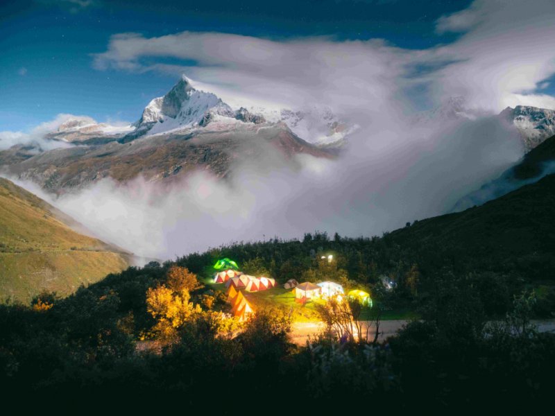 Acampamento durante o trekking